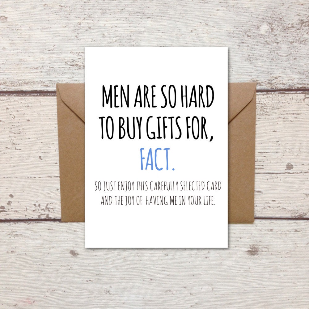 Birthday Card Card for Him Male Friend Card Funny Anniversary