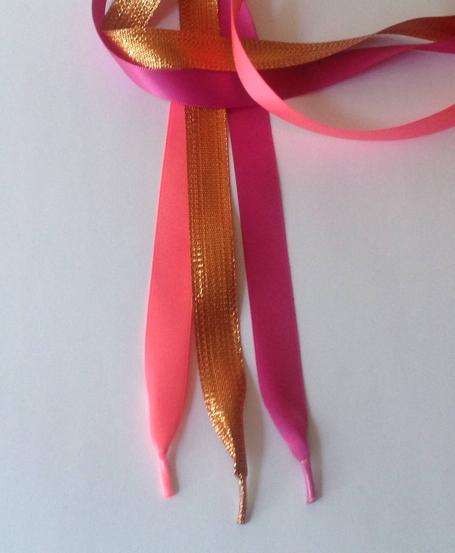 Satin & Glitter Ribbon Shoe Laces Trainersbootsshoes Etsy