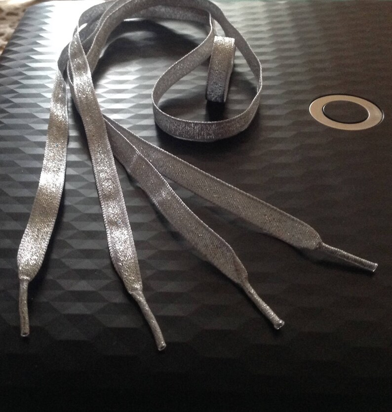 silver shoe laces