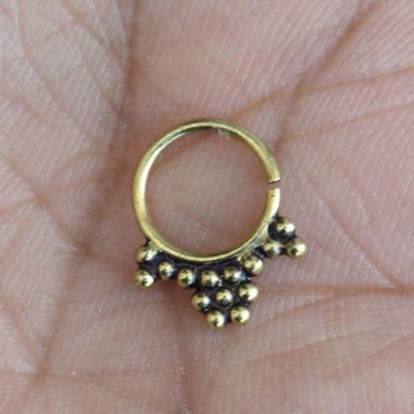 Brass Nose Ring Etsy