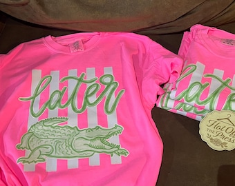Comfort color later gator tee