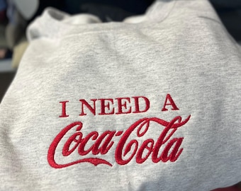Coca Cola embroidered crewneck!