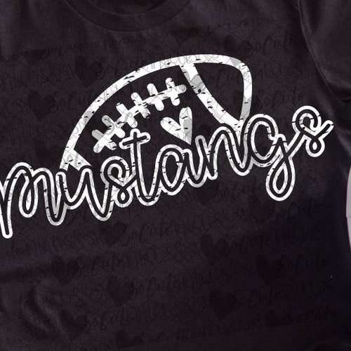 Mustangs Typography PNG Mustangs Football Sublimation | Etsy