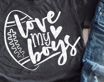 Love My Boys Svg Etsy