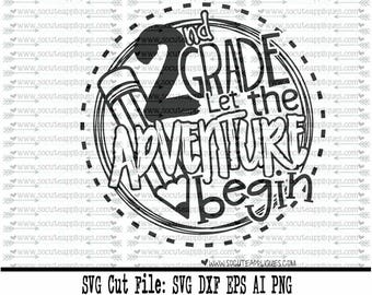 2nd Grade Svg Etsy