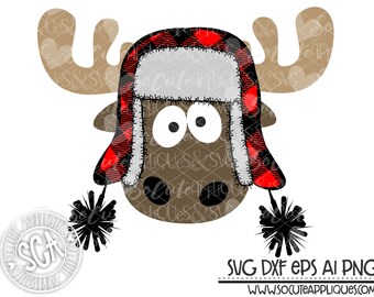 Download Christmas Moose Svg Etsy