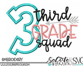 Download 3rd Grade Applique Etsy