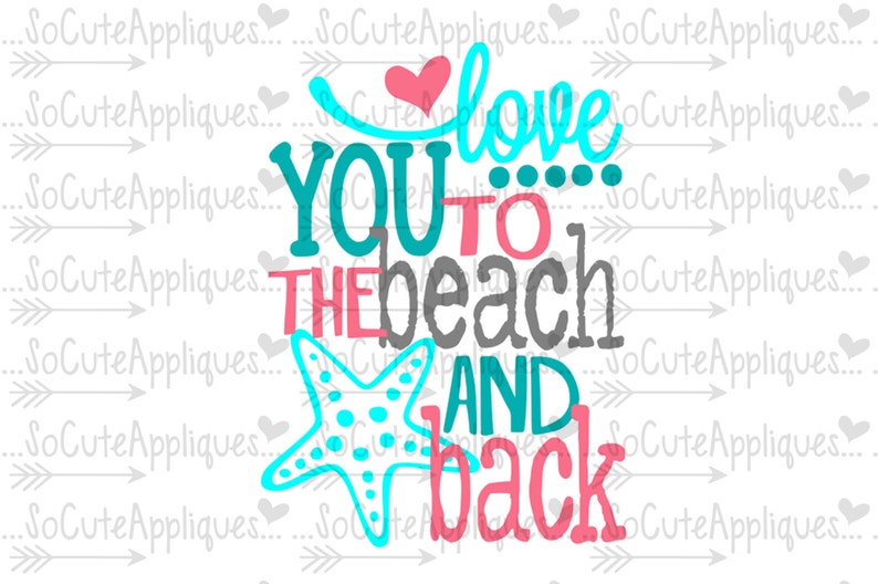Download Mermaid SVG Love you to the beach & back nautical svg | Etsy