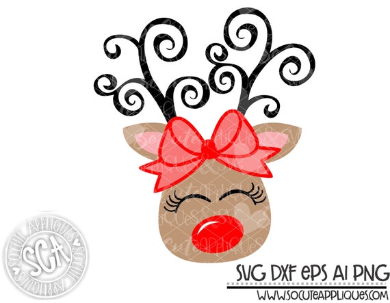 Download Christmas Reindeer Svg Design Christmas Cut File Merry Etsy
