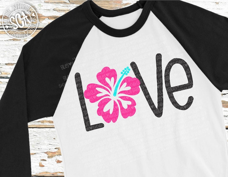 Download Love Aloha SVG Hibiscus svg flower svg Pineapple SVG | Etsy