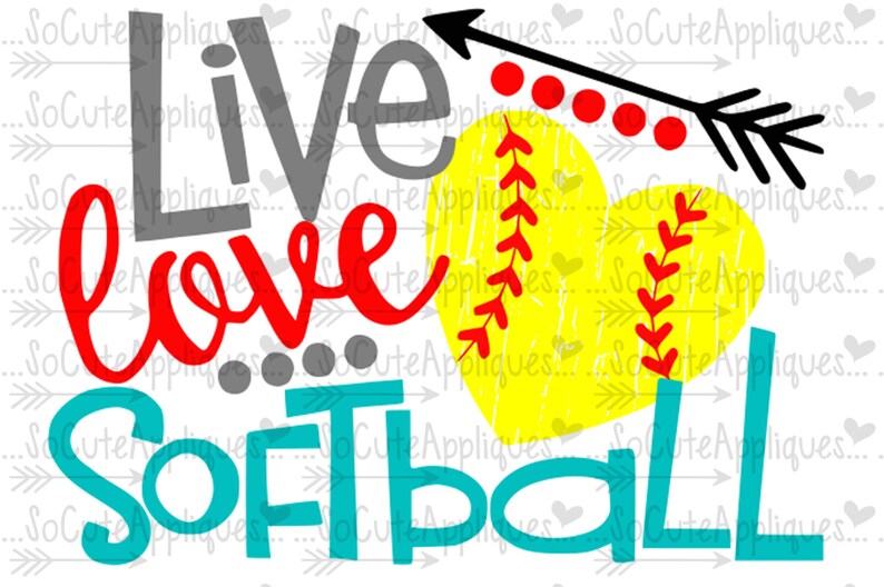 Free Free 111 Live Love Softball Svg SVG PNG EPS DXF File