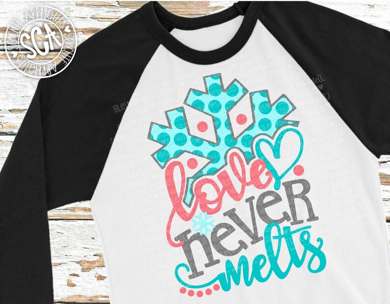 Download Love never Melts svg snowflake svg Valentines Day SVG | Etsy