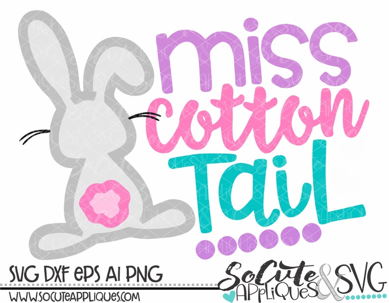 Download Miss Cotton Tail Easter svg design Girls Easter bunny svg ...
