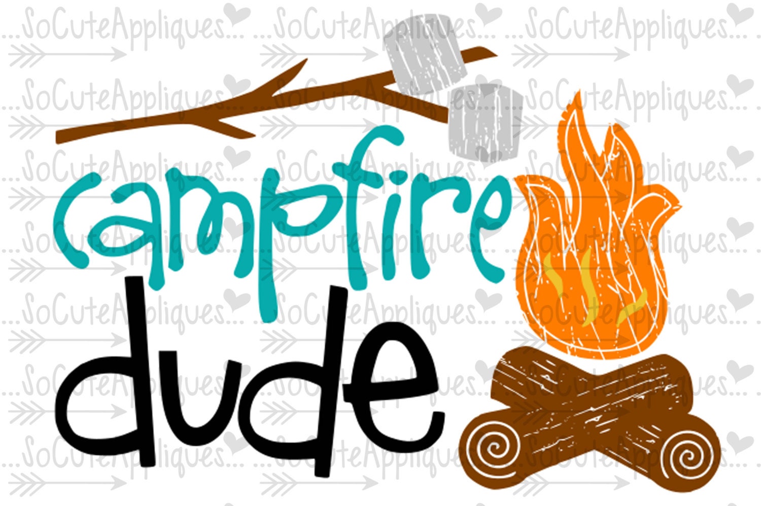 Campfire svg Campfire dude smores svg file camp shirt | Etsy