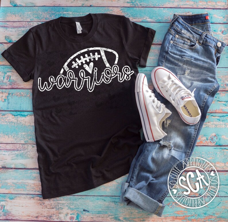 Warriors svg GRUNGE football mom svg football shirt Football football mama svg football sister cut file svg football clipart