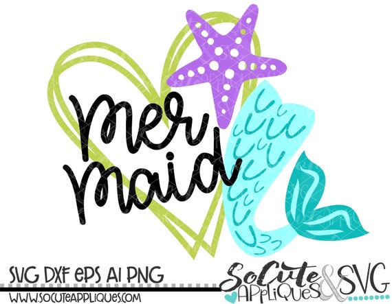 vacation svg Mermaid birthday svg file starfish svg girls summer svg beach svg cruise svg Instant mermaid SVG file socuteappliques