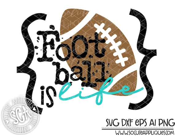 Football Mom Football Is Life Svg Design Love My Boys Svg Etsy