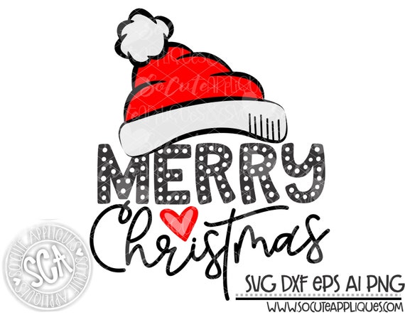 Download Santa Hat Svg File Merry Christmas Svg Design Etsy 3D SVG Files Ideas | SVG, Paper Crafts, SVG File