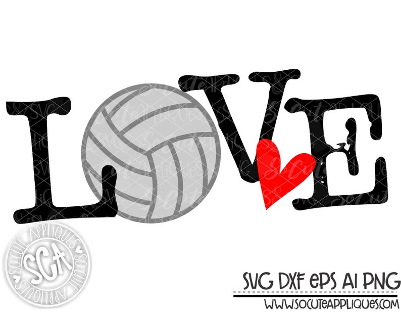 Volleyball Love Volleyball Svg Volleyball Mom Svg Design Etsy