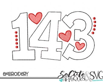 143 Means I Love You - Etsy