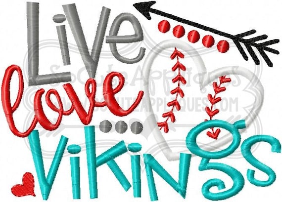 Live Love Vikings Baseball Embroidery Design 600x600 60x60 Etsy Impressive Viking Sayings About Love Live Love Vikings Baseball Embroidery Design 600x600 60x60 Etsy Impressive Viking Sayings About Love