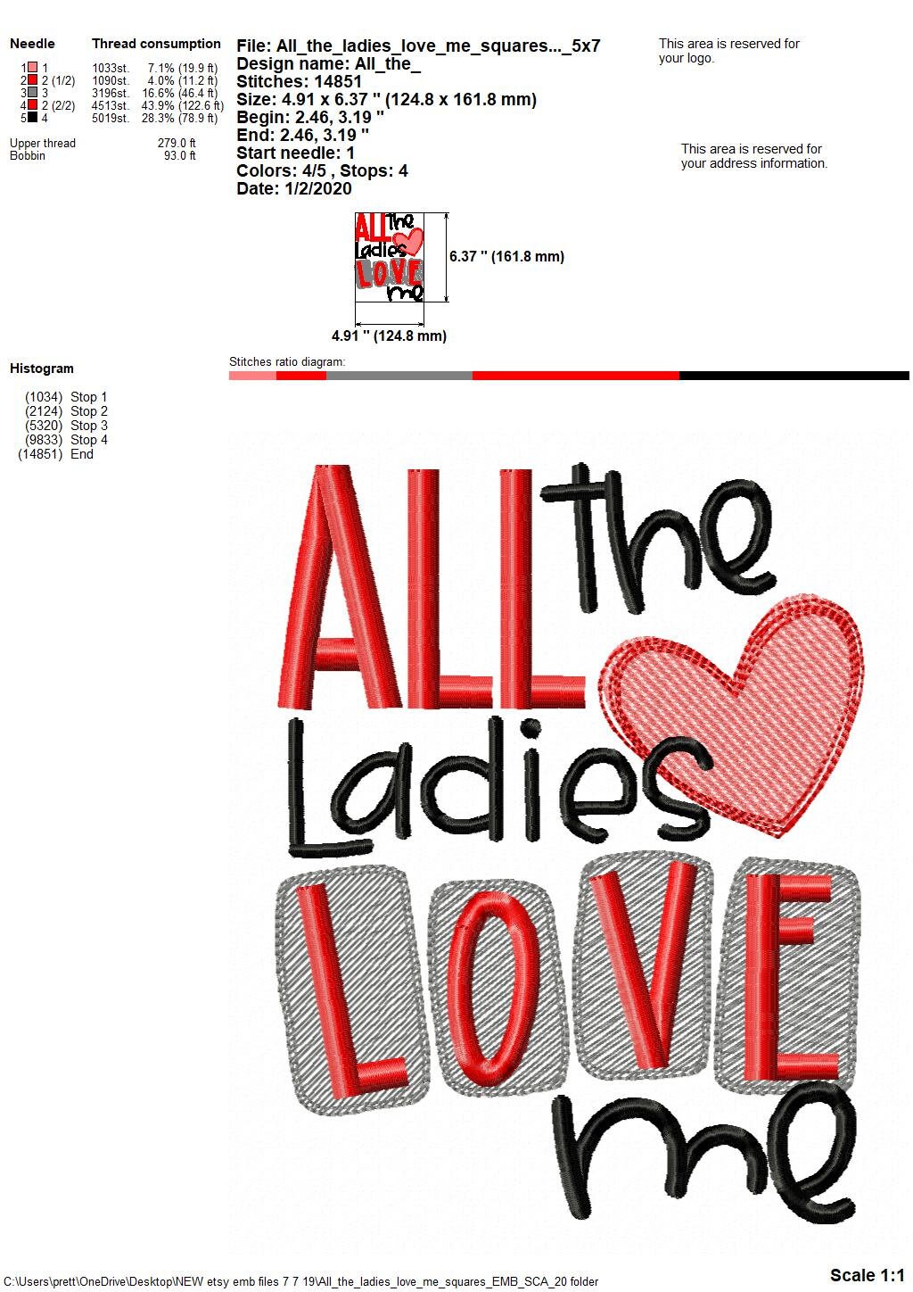 Valentines day all the ladies love me applique design  etsy Valentines day all the ladies love me applique design  etsy