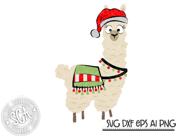 Download Christmas Llama Svg Christmas Alpaca Svg Christmas Svg Etsy