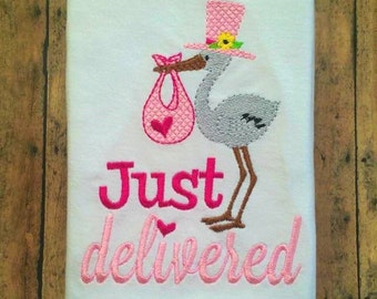Just delivered Embroidery design 5x7, new baby embroidery, baby embroidery, bird embroidery, baby girl embroidery, embroidery sayings