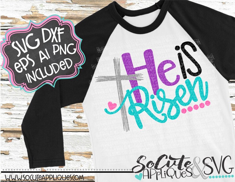 Download He is Risen Easter svg Christian svg cross svg Jesus love | Etsy