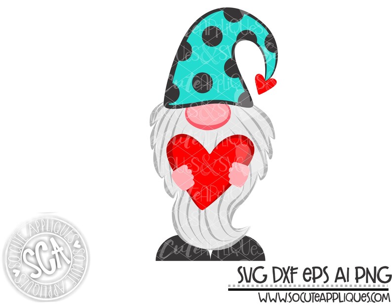 Download Valentines day gnome with heart svg girls valentine shirt ...