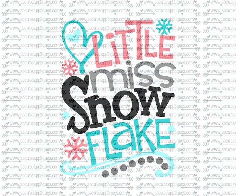 Download Snowflake SVG DXF EPS cutting file Little miss snowflake ...