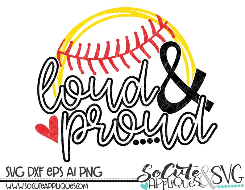 Download Softball mom SVG loud & proud svg ball mom svg design | Etsy