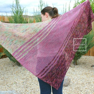 Crochet Shawl Pattern for Beginners / Crochet Wrap Pattern / Asymmetrical Triangle Shawl Pattern / Triangle Scarf / Beginner Crochet Pattern
