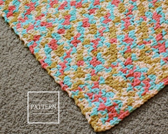 Crochet Rug Pattern / Crochet Nursery Rug Pattern / Crochet Home Decor Pattern / LATE NIGHT RUG