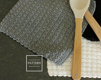 Modern Farmhouse Crochet Cotton Dish Cloth Pattern / Housewarming Gift