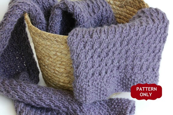 Long Scarf Easy Knitting Pattern For Beginners Easy Knit Scarf Pattern