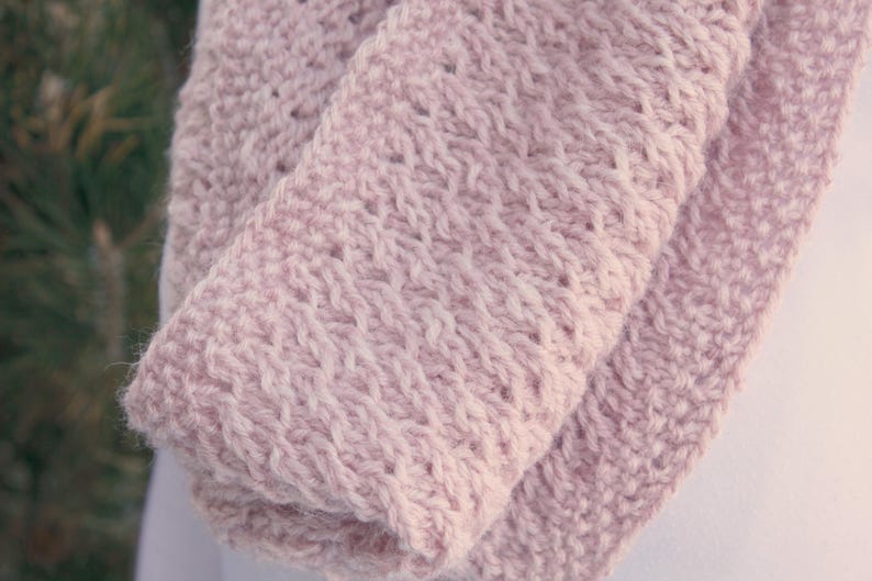 Cowl Knitting Pattern / Knit Cowl Pattern for Beginners / Infinity Scarf Knit Pattern / Knitted Cowl image 6