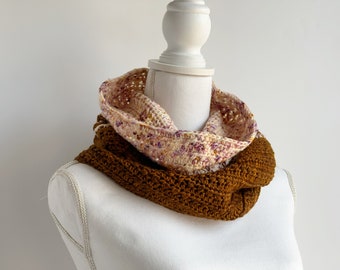 Crochet Cowl Pattern / DK Weight / Circle Scarf / Infinity Scarf / Easy Neckwarmer PDF