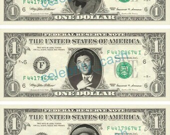 custom personalized dollar bill your face on real money etsy
