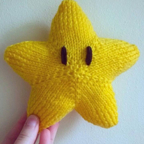 Handmade Knitted Super Mario Star | Etsy