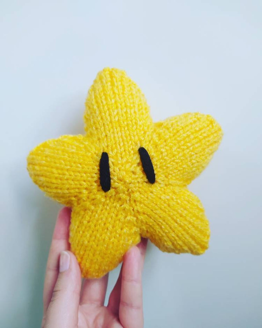Handmade Knitted Super Mario Star - Etsy