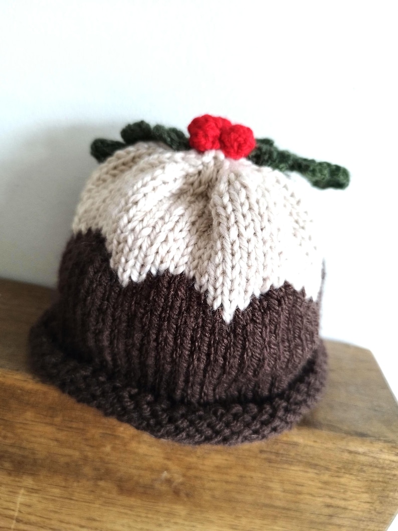 Hand Knit Baby Christmas Pudding Hat Newborn Size Variations - Etsy UK