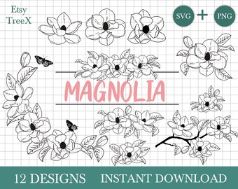 Free Free 250 Magnolia Flower Svg File Free SVG PNG EPS DXF File