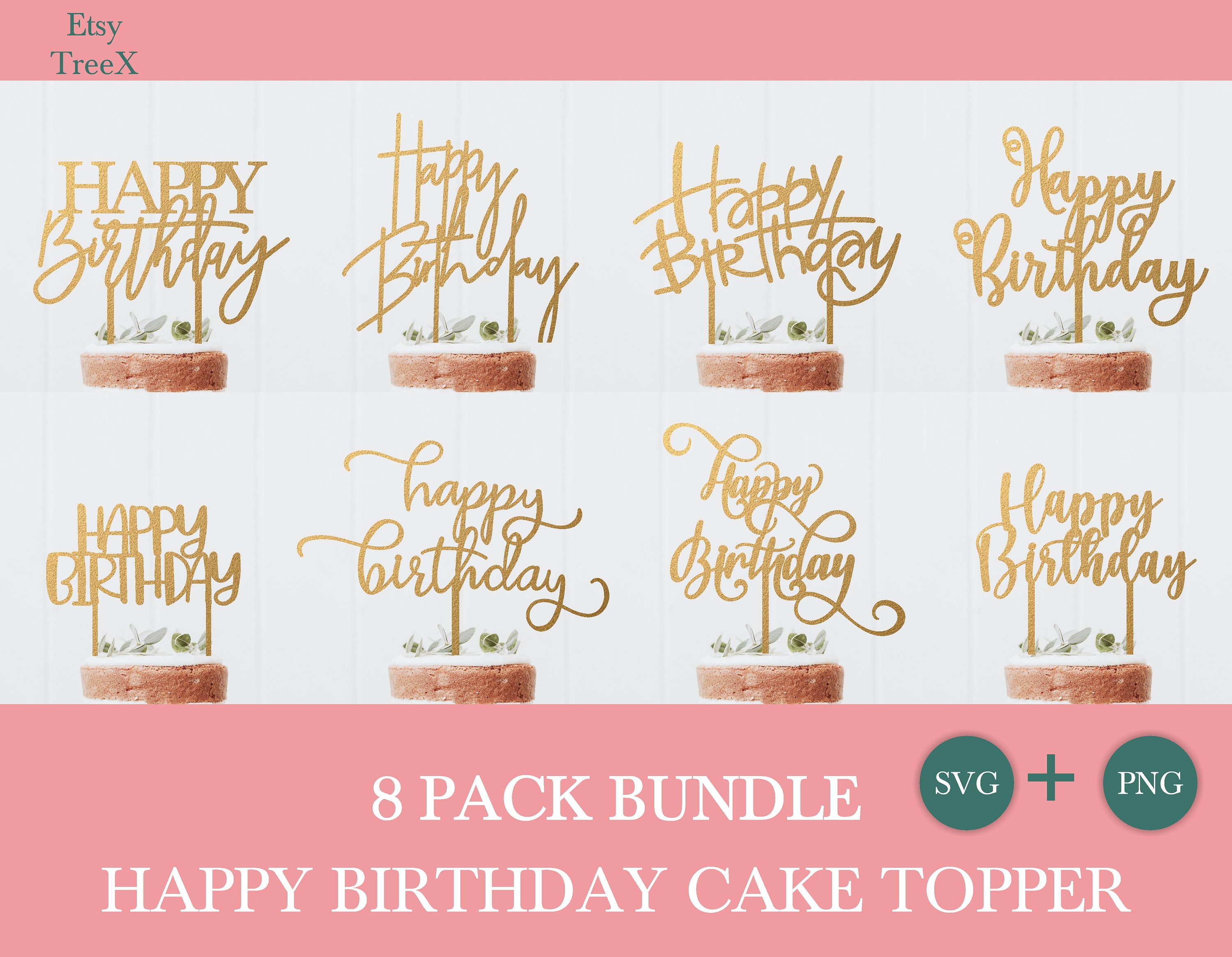 Joyeux Anniversaire Cake Topper Svg | Happy Birthday Cake Topper Cut File |  Personalized Happy Birthday Cake Topper Svg | Cake Topper Png