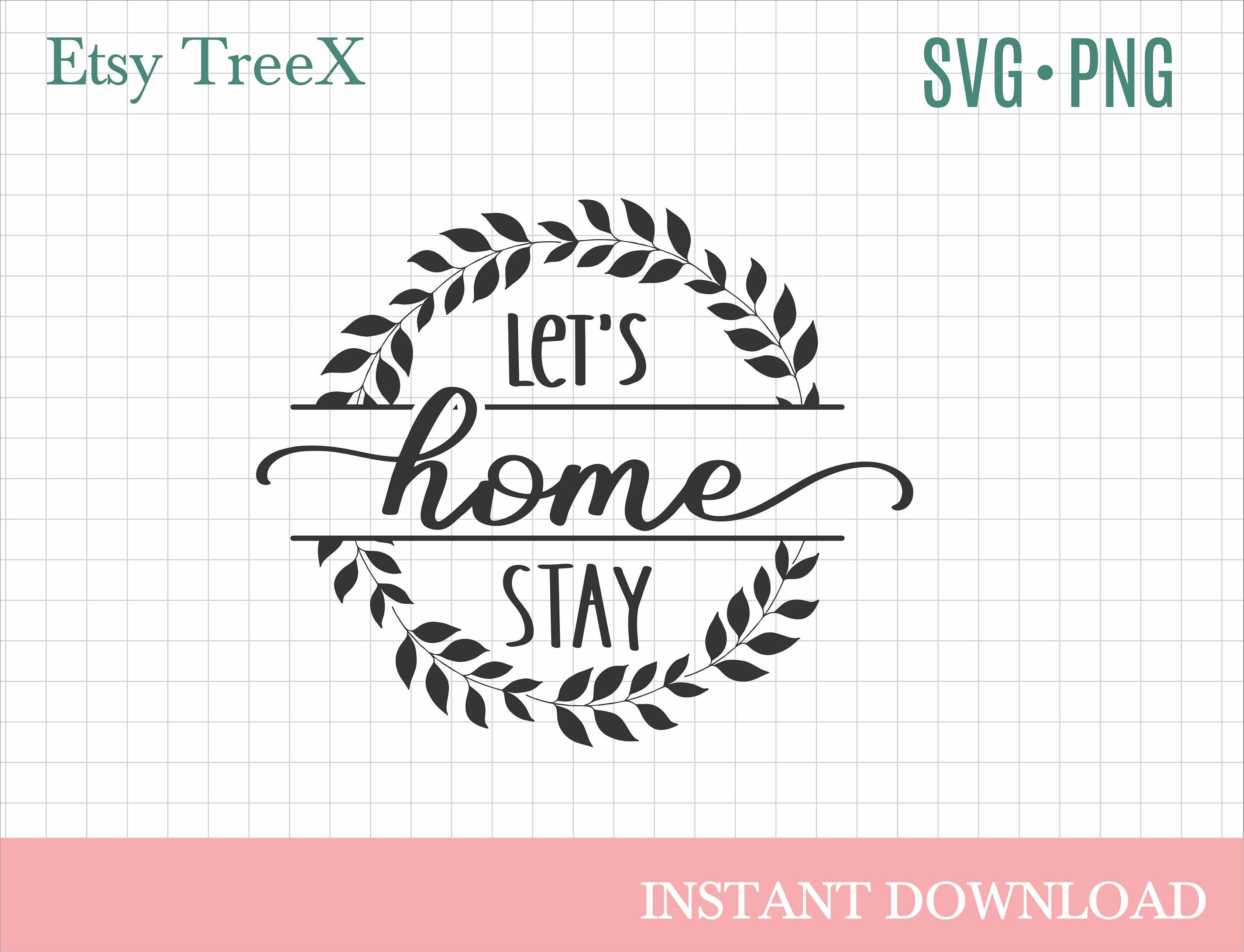 Home sign SVG hand drawn home quotes svg by Oxee family Etsy