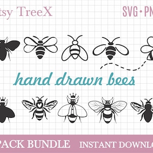 Bee bundle SVG by Oxee, Cute Bee Svg, Bee Cricut File, Bee Svg File, Spring Cut File, Summer Svg, Vinyl Cut File, queen bee svg
