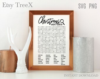 Word Search Svg  Etsy