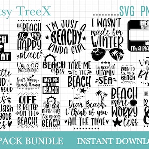 Beach girl bundle SVG, hand drawn summer beach vibes svg, girl life t shirt svg by Oxee, beach bundle cut file