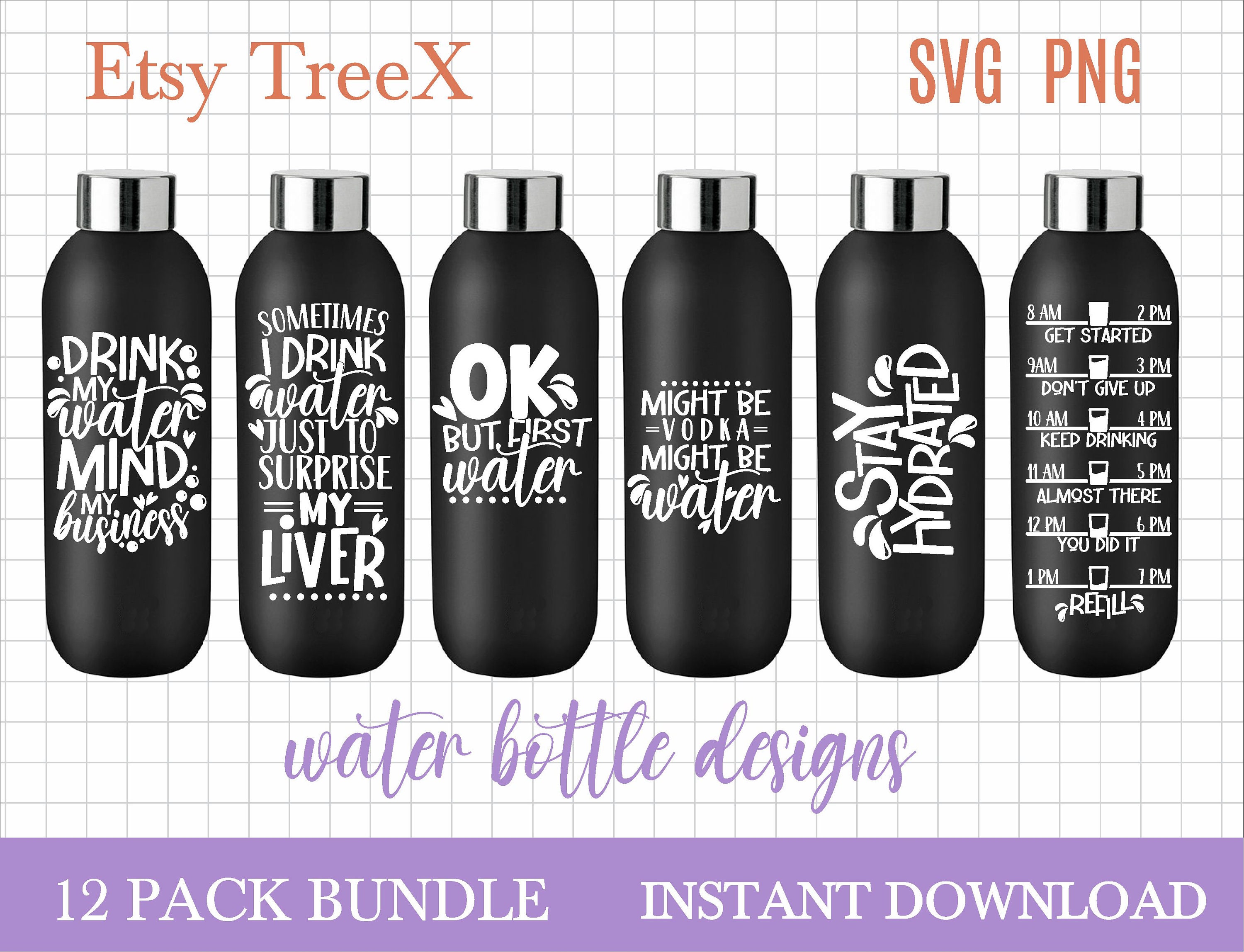 Funny Water Bottles, Personalised Water Bottles, CheekyNeep