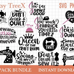Nähen Zitate SVG Bundle von Oxee, Nähmaschine Zeichen svg, sarkastische Handwerk Zitate svg, nähen Zitate svg, Cricut, Silhouette